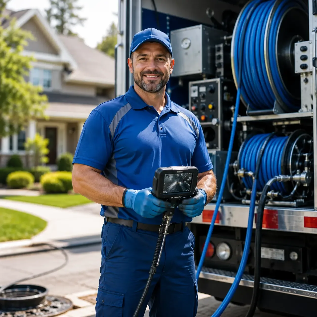 Local outdoor drain cleaning specialists in Brighton, MI